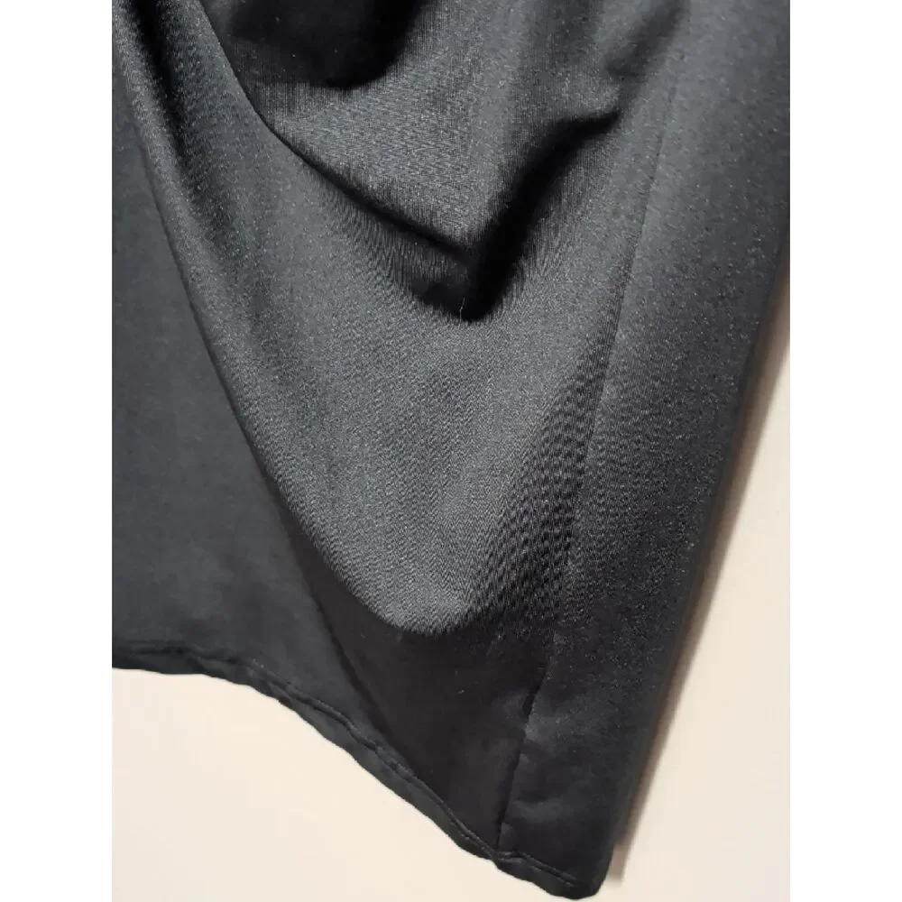 Princess Polly Black Ruched Midi Skirt